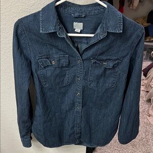 A New Day Indigo Button-Up Shirt